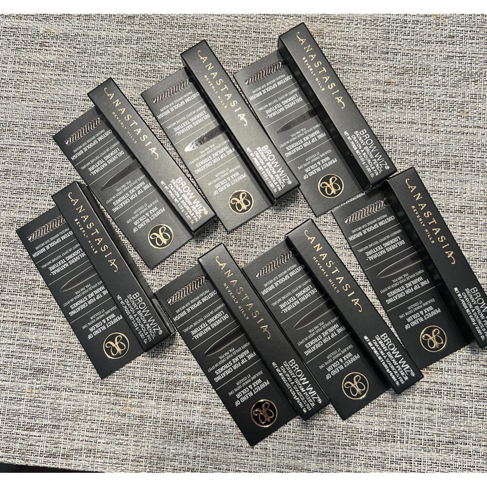 Lot Of 7- Anastacia Beverly Hills Brow Wiz Skinny Brow Pencil Dk Brown C2